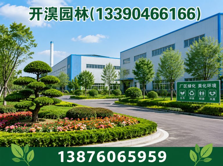 黑山县厂区绿化展示图